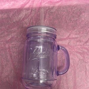 Aladdin Mason cup with lid and straw